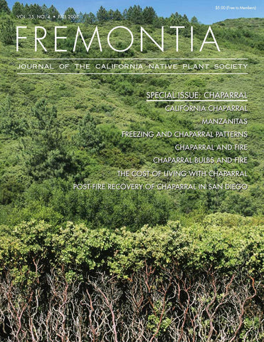 Fremontia Vol. 35, No. 4