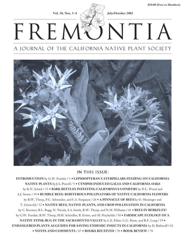 Fremontia Vol. 30, Nos. 3-4